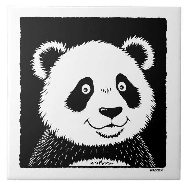 Azulejo Giant Panda Bear (Frente)