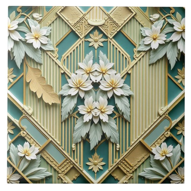 Azulejo Gilded Trellis (Frente)