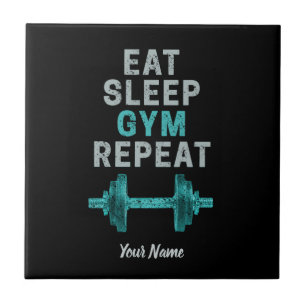 Azulejo Gimnasio De Sueño Comido Vintado Gimnásico Repenti