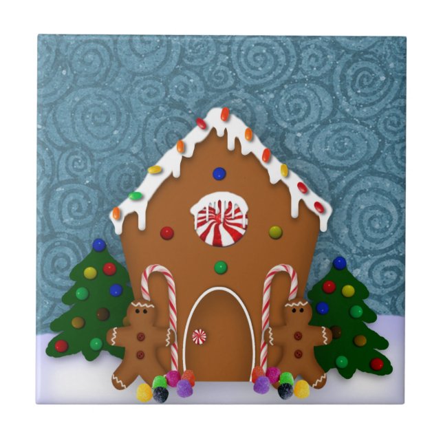 Azulejo Gingerbread House Tile (Frente)