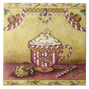 Azulejo Gingerbread Kitchen Trivet Tile