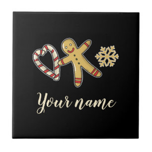 Azulejo Gingerbreadman Love