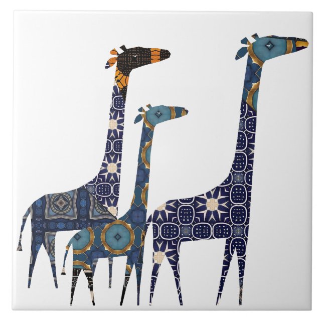 Azulejo Giraffe Cerámica Tile (Frente)