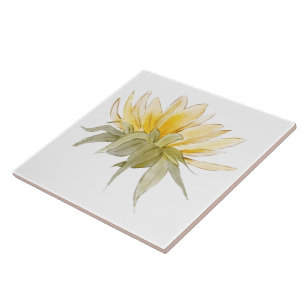 Azulejo Girasol de Lujo Boda Grande Blanco