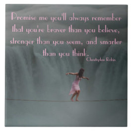 AZULEJO GIRL ON A TIGHTROPE TILE