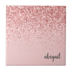 Azulejo Girly Purpurina Rubor Pink Sparkle Fiesta moderno