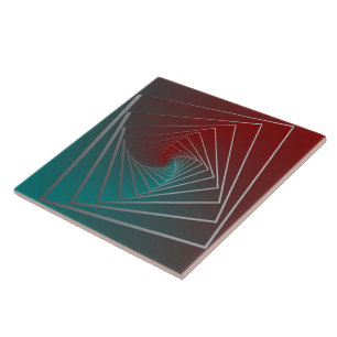 Azulejo Giro burdeos verde azulado