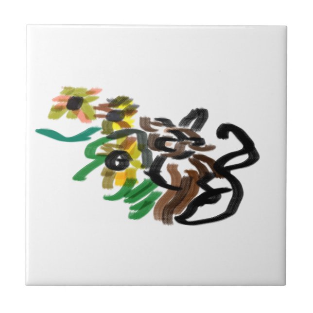 Azulejo Giros gatos (Frente)