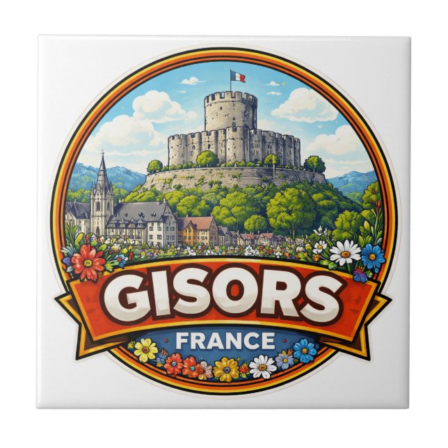 Azulejo Gisors Francia  (Frente)