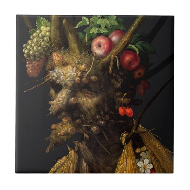 Azulejo Giuseppe Arcimboldo - Cuatro estaciones en una sol (Frente)