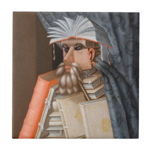 Azulejo Giuseppe Arcimboldo - La bibliotecaria