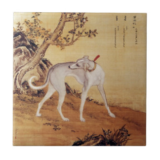 Azulejo ~Giuseppe Castiglione~ del galgo del ~ del 苍水虬 de