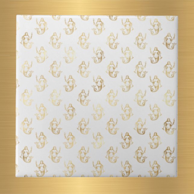 Azulejo Glam Gold Mermaid White (Subido por el creador)