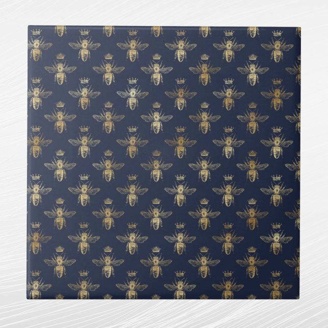 Azulejo Glam Navy Blue Gold Bewn (Subido por el creador)
