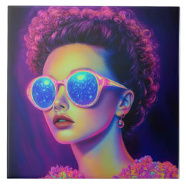 Azulejo Glamour Neon Galaxy