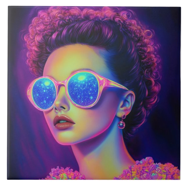 Azulejo Glamour Neon Galaxy (Frente)