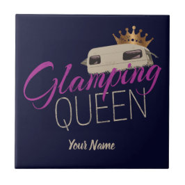 Azulejo Glamour Queen Camping con caravanas vintage