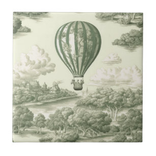 Azulejo Globo Aerostático Campo Verde Toile (1)