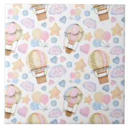 Azulejo Globo de aire caliente Modelo acuático sinusal