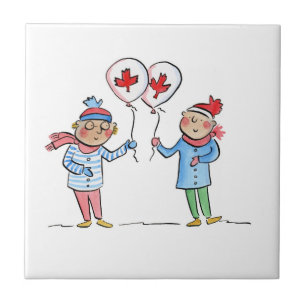 Azulejo Globos de hojas de arce