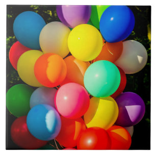 Azulejo Globos de juguetes coloridos