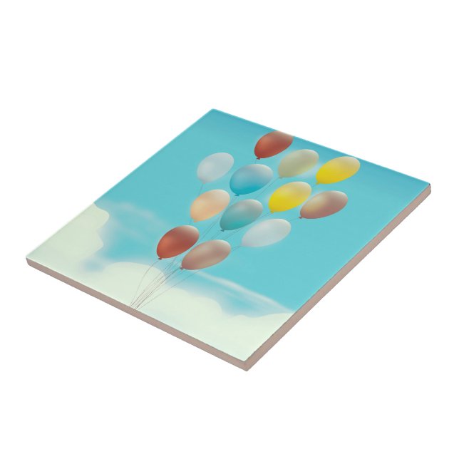 Azulejo Globos flotantes vintage (Lado)