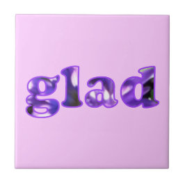 Azulejo Gloria con flores moradas Trivet