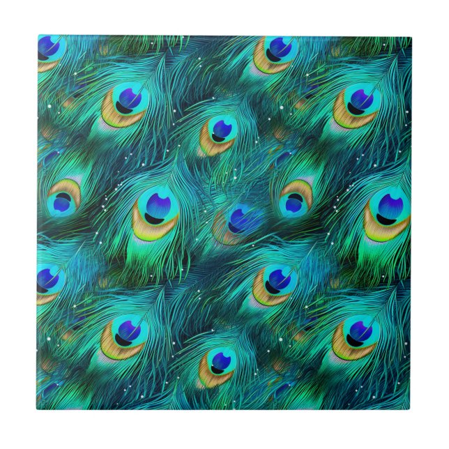 Azulejo Gloria del pavo real (Frente)