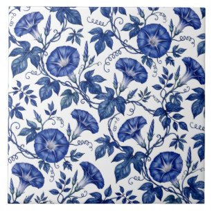 Azulejo Glorias de la Mañana Azul Cobalto Estilo Delft Bla