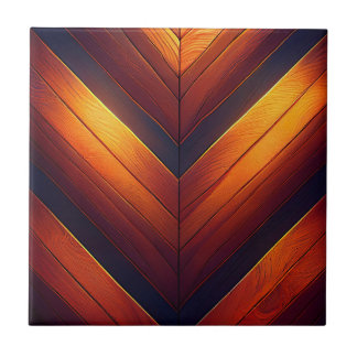 Azulejo Glow Chevron Número Cinco