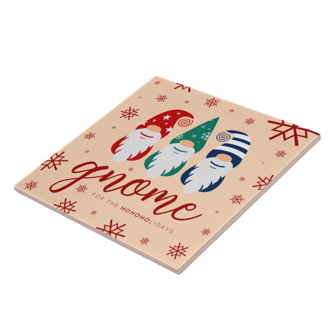 Azulejo Gnome de los Navidades de Hipótesis por los copos  (Lado)