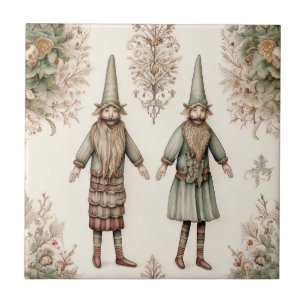 Azulejo Gnomos y Botánicos del Bosque Caprichoso