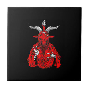 Azulejo Goat Satan Baphomet