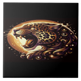 Azulejo Golden Eyed Leopard
