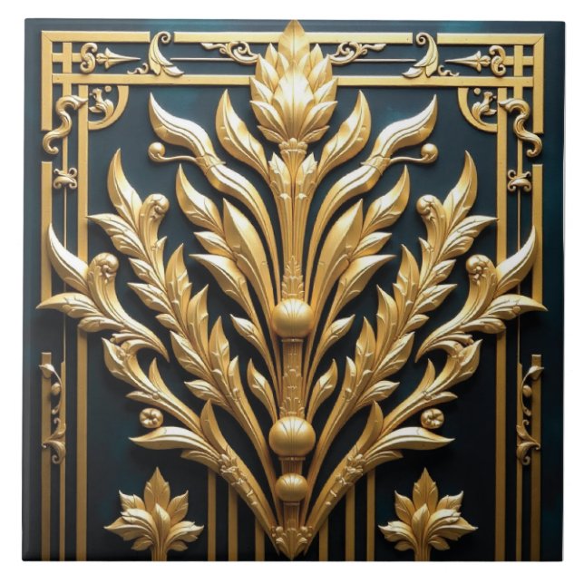 Azulejo Golden Gatsby Garden (Frente)