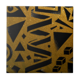 Azulejo Golden Geometry: A Modern Glow