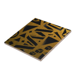 Azulejo Golden Geometry: A Modern Glow
