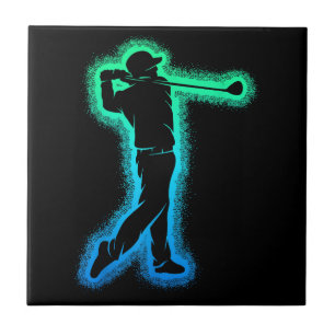 Azulejo Golf Club Golfer Niños Niños Hombres Golf