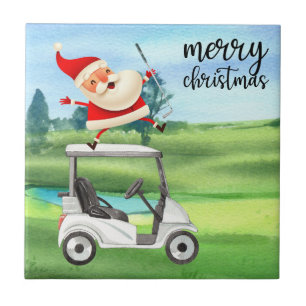 Azulejo Golf Santa Claus: golf para Navidades