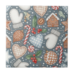 Azulejo Golosinas Navideñas Caprichosas y Mitones de Invie