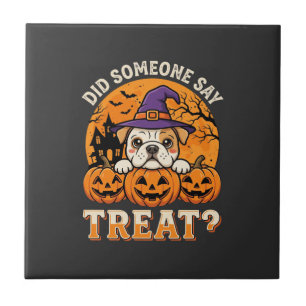 Azulejo Golosinas para perros de Halloween con diseño de c