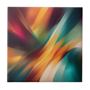 Azulejo Golpe de pincel abstracto en negrita