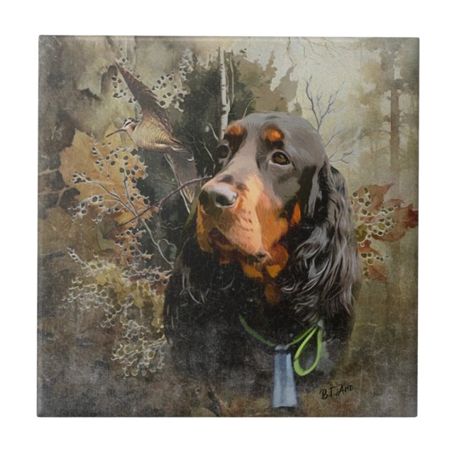 Azulejo Gordon Setter (Frente)