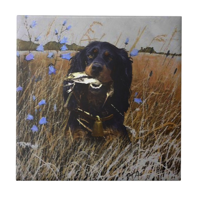 Azulejo Gordon Setter (Frente)
