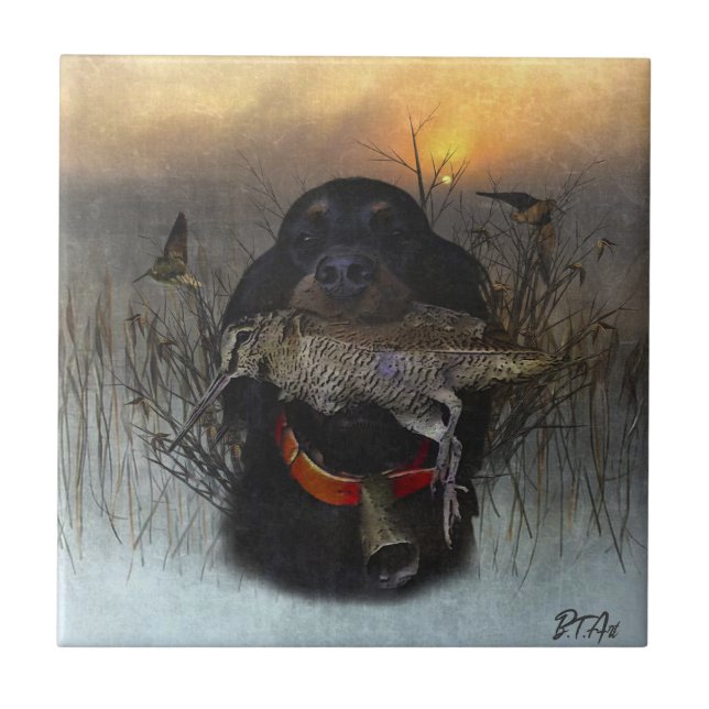 Azulejo Gordon Setter (Frente)
