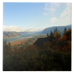 Azulejo Gorge del río Columbia en otoño
