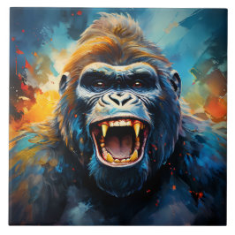 Azulejo Gorila sonriente