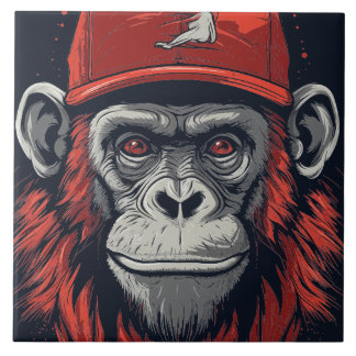 Azulejo Gorilla roja