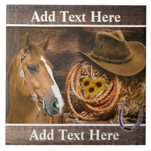 Azulejo Gorra Lasso Sunflowers de Cowboy Occidental