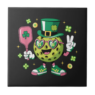 Azulejo Gorra Lucky Pickleball Trebol Irlandés